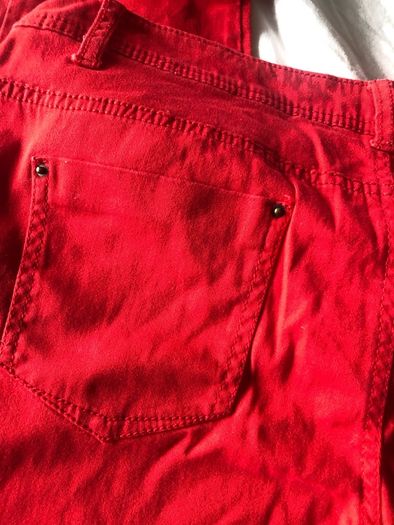 Red jeans size 14