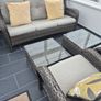 5Pce Grey Rattan Garden Set Image 3