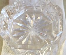 Waterford  Octagonal Crystal Ashtray .