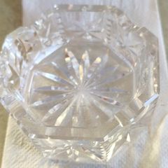Waterford  Octagonal Crystal Ashtray .