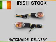 main image for ad 2x Motorcycle Motorbike Mini Cat Eye Indicators Light Bulb 12v 23w Turn Signals Lamp Amber BLACK