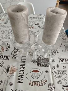 candle holders X2 with candles