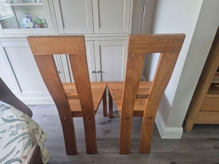 Solid Oak Dining Chairs