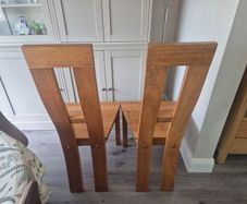 Solid Oak Dining Chairs