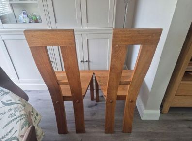 Solid Oak Dining Chairs