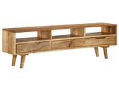 TV Cabinet Solid Mango Wood 140x30x41 cm
