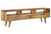 TV Cabinet Solid Mango Wood 140x30x41 cm