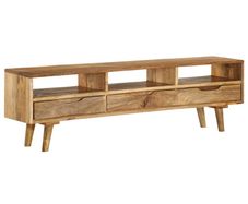 TV Cabinet Solid Mango Wood 140x30x41 cm