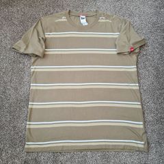 Mens The North Face crew neck t shirt Size Large green khaki