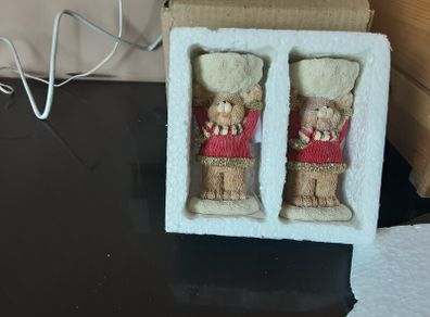 Brand New in Box Teddy Bear Tealight Holders