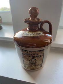 Abbot's Choice Scotch Whisky Ceramic Decanter