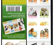 2003 Ireland Greetings (Baby Animals) Self-adhesive Commemorative Stamp Booklet Mint Never Hinged (MNH). Hibernian HB106