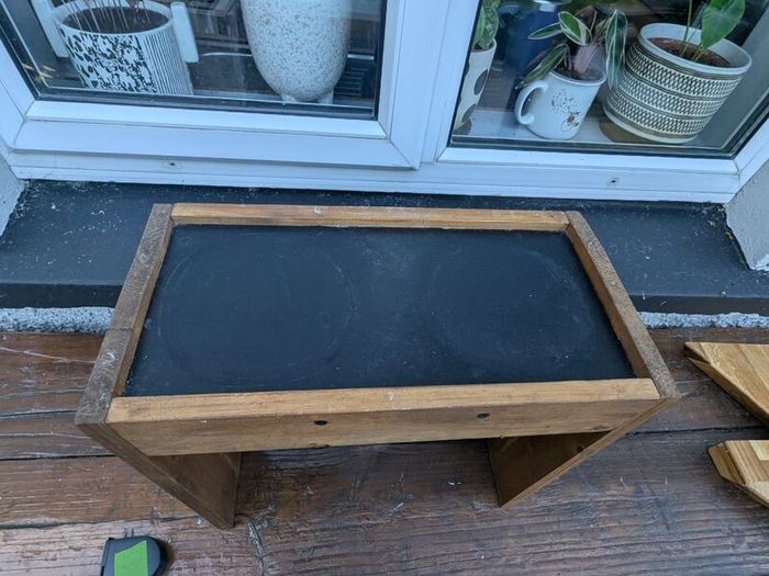 dog bowl stand
