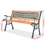 Garden Bench 122 cm Wood Image 2