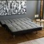 Dark grey fabric Nordic Comfort Chaise Sofa,198cm Image 4