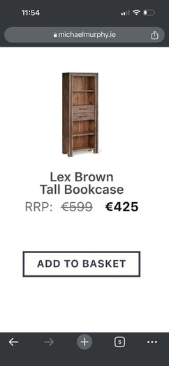 Tall bookcase