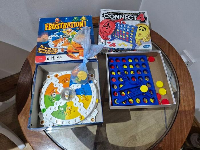 Hasbro Board Game Bundle - Connect 4 & Frustration! 100% Complete