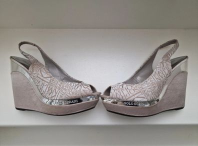 Solo Soprani wedges sandals shoes UK5