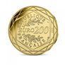 2020 France Monnaie de Paris 200 Euro Gold Coin  (.999)  3g .The Smurfs Together Image 3