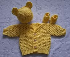 Handmade baby cardigan sets newborn and  0-3 months