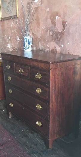 A George 111 inlaid mahogany Chest of Drawers