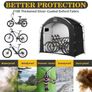 Bike Storage Tent sheds for Outdoor,Waterproof Anti-UV Bike Storage Tent Bicycle Motorcycle Shed Shelter Outdoor Backyard Steel Frame PE Cover Zipper, Cabin Image 4