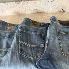 mens jeans x 3 all straight leg size 34 x 34