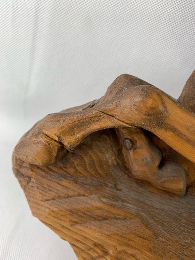 Large Vintage wooden horse sculpture