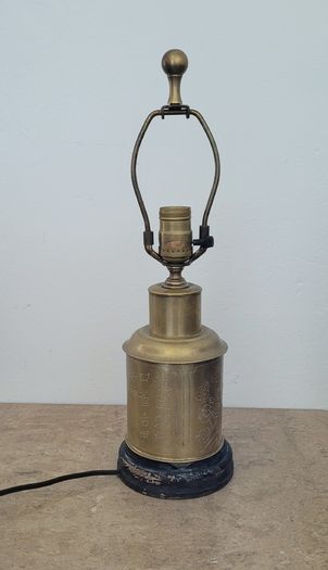 Early 20th century Fredrick Cooper canister lamp