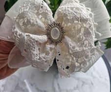 Communion hair bow