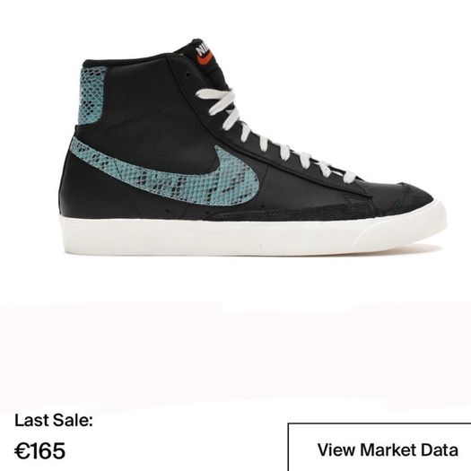 Premium Nike Blazer Black Leather