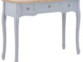 Dressing Console Table with 3 Drawers Grey