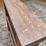 Rustic Wood Bathroom Storage Aged Oak/Lime Finish Image 4