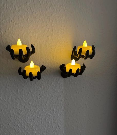 halloween hands - candle holder
