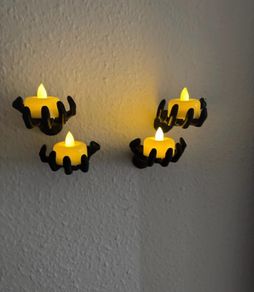 halloween hands - candle holder
