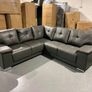 Hanson Fullback Leather Sofa Set Image 4