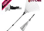 Telescopic Metal Rake, 160 cm long, Adjustable Folding Leaves Rake for Quick Clean Up of Lawn and Yard, Garden Leaf Rake, Expanding Handle with Adjustable (FREE SHIPPING)