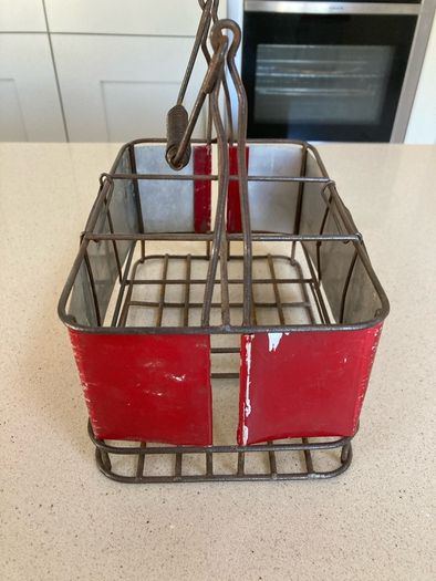 Coca Cola 6 bottle carrier holder 50's Italian RARE