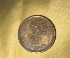 1988 Portugal 10 Escudos Coin - Pre-Euro Currency