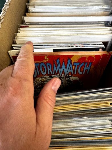 Image Long Comic Box w 275 comics for Sale