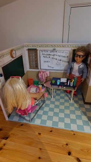Our Generation Doll School room, locker, all accessories inc