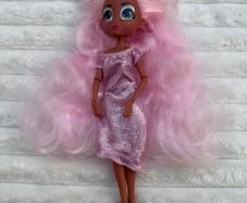 Hairdorables Hairmazing Prom Perfect Fashion Doll WIllow Just Play Pink Hair Used Please see photos