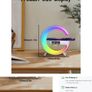 Portable Wireless Charger With Led Ambience Light, Alarm Clock, Music Speaker, For Mobile Phone Image 4