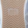 Marks & Spencers White  Ankle Tie Ballet Flat Trainers Image 6
