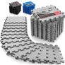 Interlocking Soft Foam Floor Mat - 18 Pieces Protective Gym Flooring Set, Exercise Mats EVA Puzzle Rubber Tiles, Ground Surface Protection Play Workout Underlay Matting (MULTIPLE COLOURS AVAILABLE) Image 3