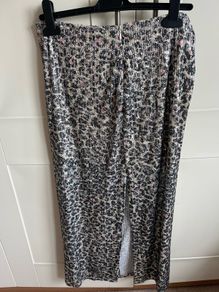 Leopard Print Sequin Midi Skirt