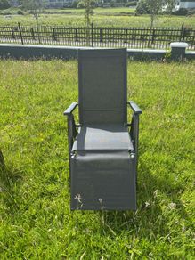 Quartz Grey Reclining Garden Chair
