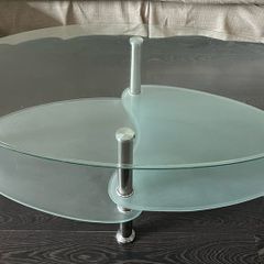 Glass coffee table