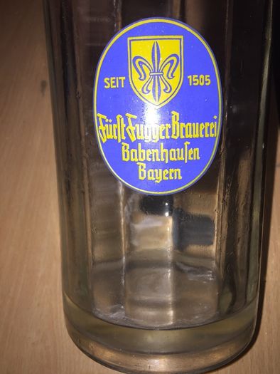 Tankard beer glass 1 L