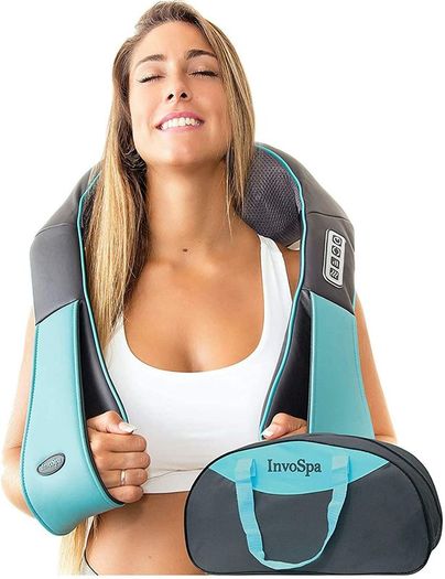Shiatsu Back Neck and Shoulder Massager with Heat  Deep Tissue 3D Kneading Pillow Massager for Neck, Back, Shoulders, Foot, Legs Electric Full Body Massage, Relieve Muscle pain - Office, Home & Car